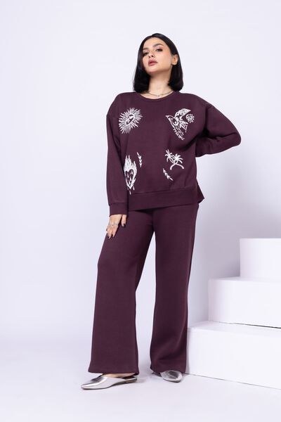 Embroidered | Cotton Polyester Fleece | Sweatshirt | USD 7.50