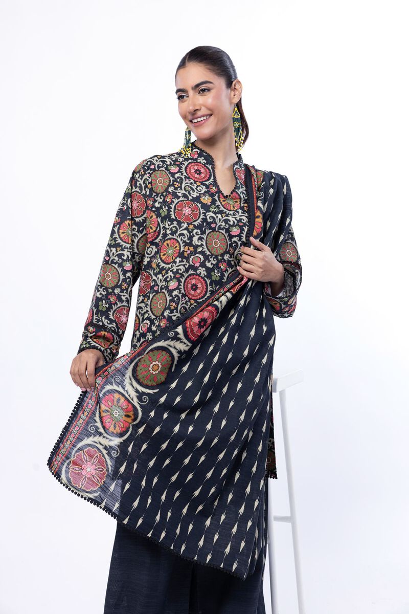 Printed | Light Khaddar | Tailored 3 Piece | null