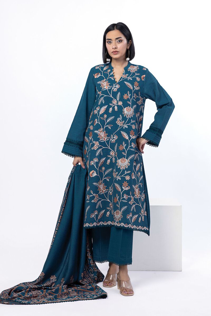 Embroidered | Khaddar | Tailored 3 Piece | null