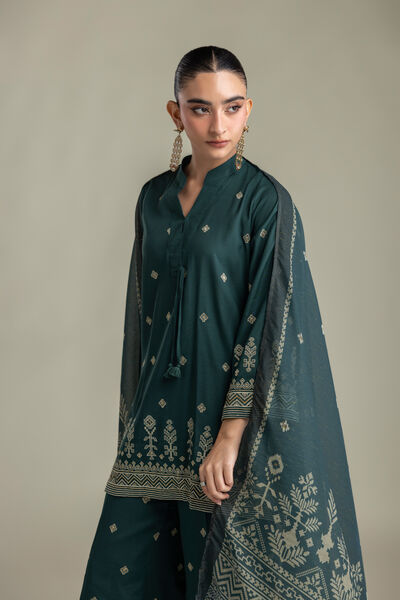 Embroidered | Mesuri | Green Mesuri Dupatta | USD 35.00