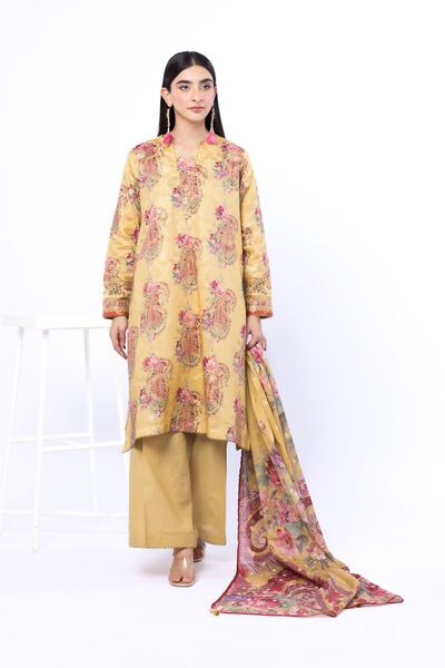 Printed | Jacquard | Fabrics 3 Piece | USD 45.00