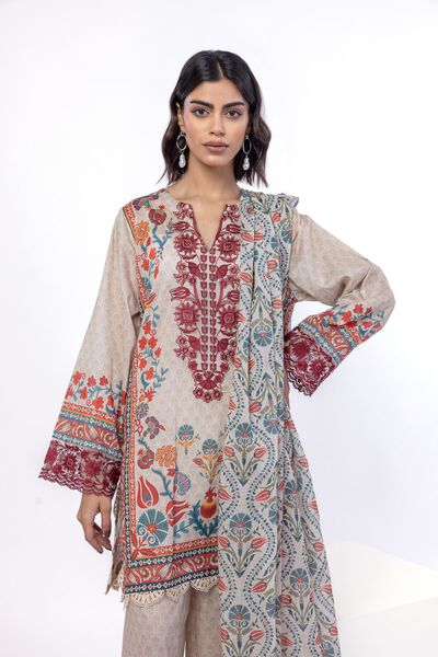 Embroidered | Lawn | Fabrics 3 Piece | USD 20.00