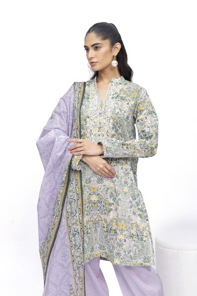 Embroidered | Lawn | Fabrics 3 Piece | USD 40.00