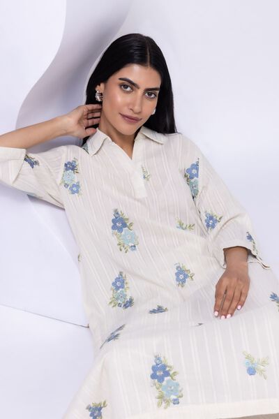 Embroidered | Leno | Kurta | USD 24.50