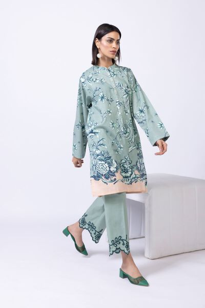 Embroidered | Crosshatch Poplin | Pants | USD 6.00