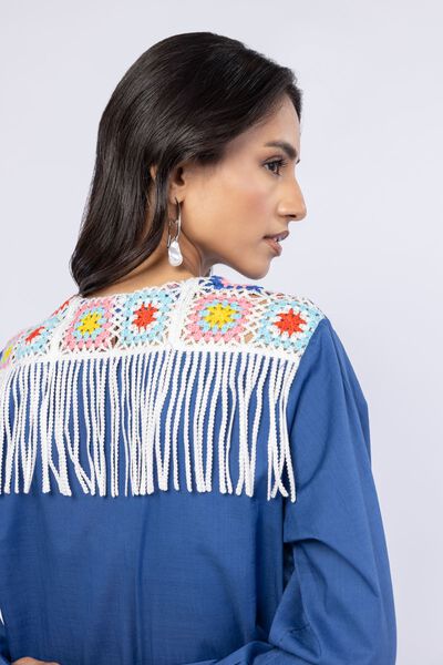 Embroidered | Crosshatch Poplin | Kurta | USD 9.00