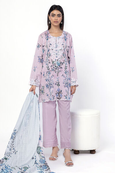 Embroidered | Lawn | Fabrics 3 Piece | USD 50.00