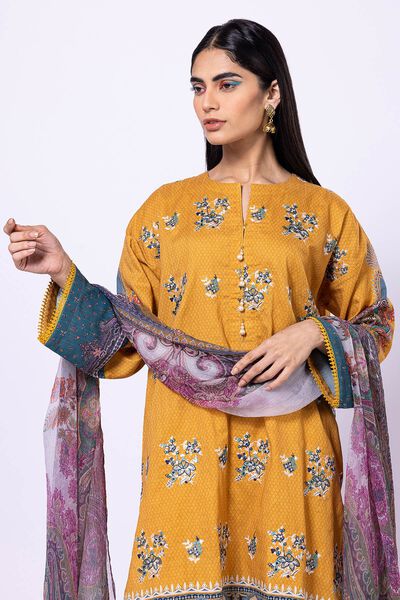 Fabrics 3 Piece Suit, YELLOW, hi-res