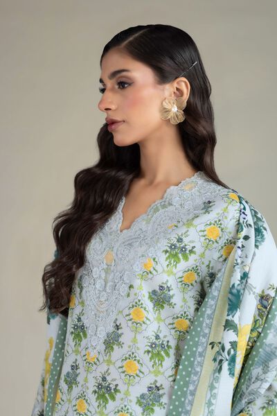 Embroidered | Cambric | Fabrics 3 Piece | USD 22.50