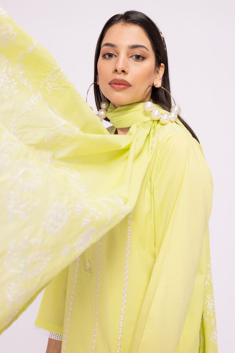Dyed Embroidered | Lawn | Stole | Embroidered | null