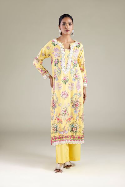 Embroidered | Viscose | Relaxed Solid Pants | USD 7.50
