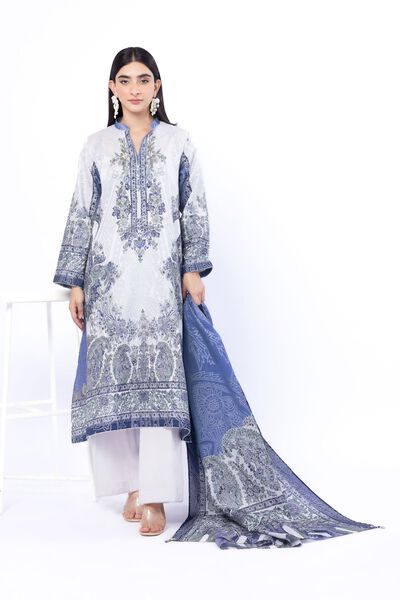 Printed | Jacquard | Fabrics 3 Piece | USD 45.00