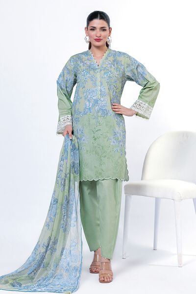 Embroidered | Cambric | Fabrics 3 Piece | USD 45.00