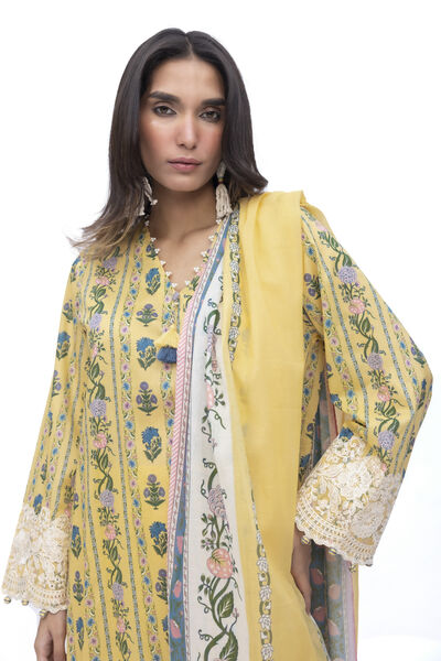Embroidered | Lawn | Fabrics 3 Piece | USD 45.00