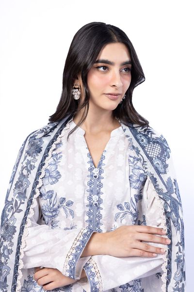 Embroidered | Broshia | Fabrics 3 Piece | USD 60.00