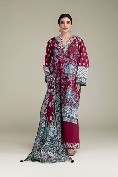 Embroidered | Lawn | Fabrics 3 Piece | USD 45.00