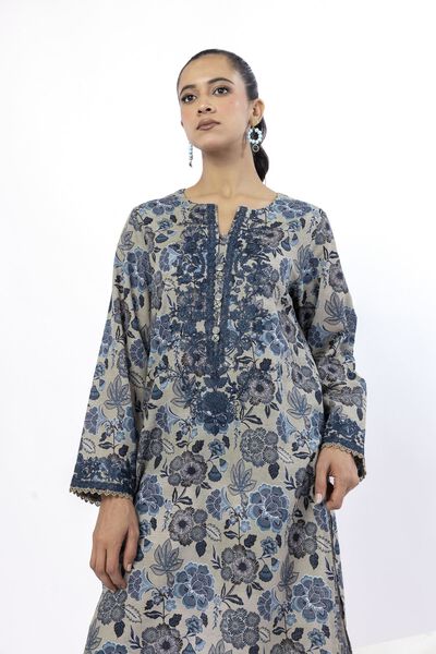 Embroidered | Light Khaddar | Fabrics 2 Piece | Top and Bottom | USD 25.00