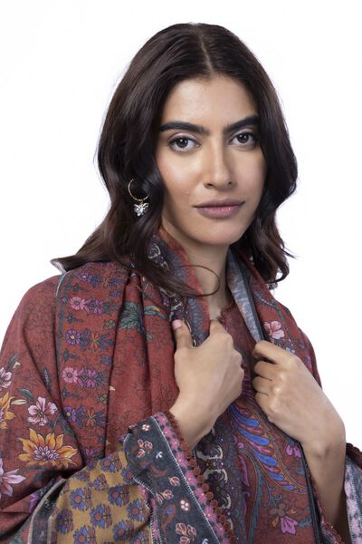 Printed | Karandi | Fabrics 3 Piece | USD 40.00