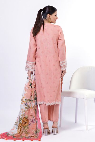 Embroidered | Jacquard | Fabrics 3 Piece | USD 60.00