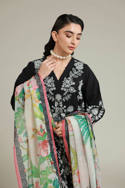 Embroidered | Cambric | Fabrics 3 Piece | USD 60.00