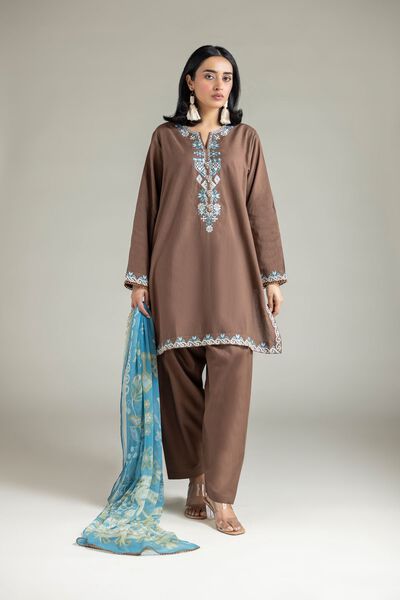 Embroidered | Cambric | Fabrics 3 Piece | USD 55.00