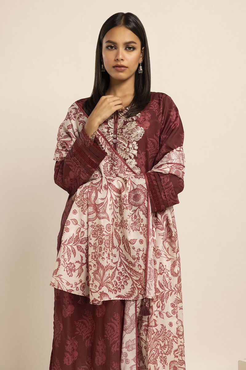 Cambric | Embroidered | Fabrics 2 Piece | Top Dupatta | null