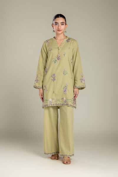 Embroidered | Light Khaddar | Fabrics 2 Piece | Top and Bottom | USD 40.00