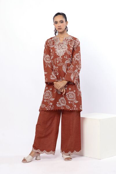 Embroidered | Light Khaddar | Fabrics 2 Piece | Top and Bottom | USD 25.00