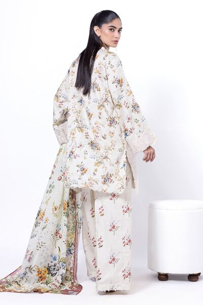 Embroidered | Cotton Satin | Fabrics 3 Piece | USD 60.00