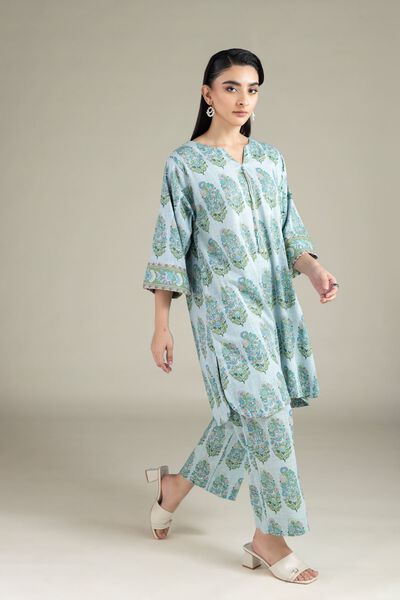 Printed | Heavy Textured Cotton | Pants | USD 17.00