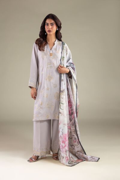 Embroidered | Raw Silk | Embroidered Pants | USD 10.50