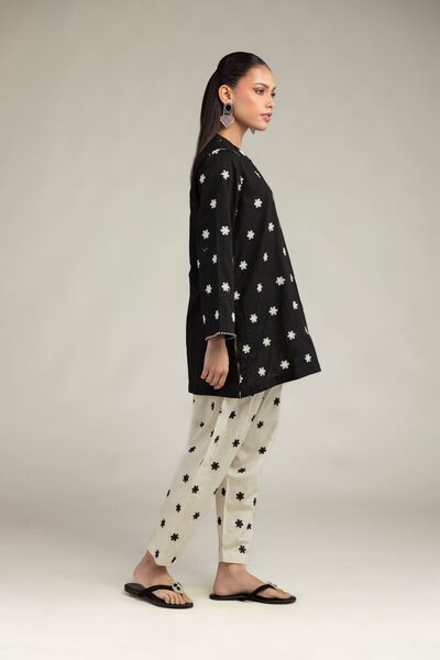 Embroidered | Cotton Dobby | Floral Cotton Shalwar | USD 35.00