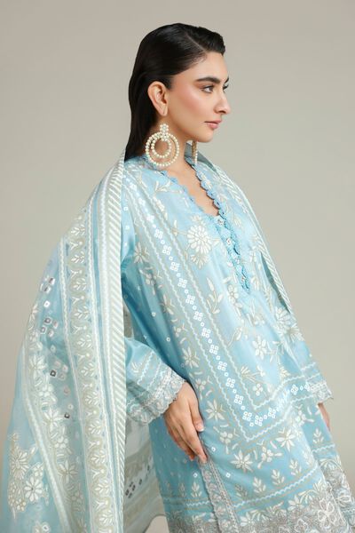 Embroidered | Cambric | Fabrics 3 Piece | USD 60.00