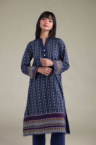 Embroidered | Cambric | Cambric Longline Kurta | USD 40.00