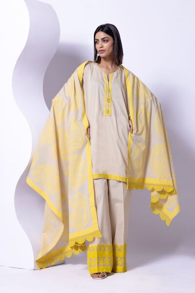 Embroidered | Slub lawn | Dupatta | USD 23.00