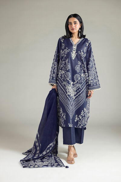 Embroidered | Lawn | Fabrics 3 Piece | USD 13.50