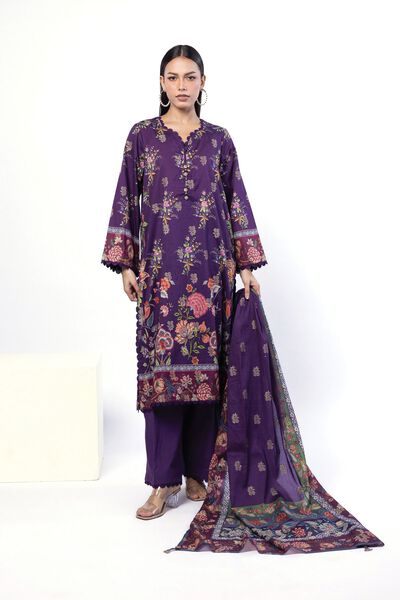 Printed | Jacquard | Fabrics 3 Piece | USD 45.00