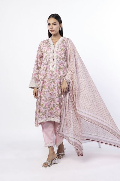 Embroidered | Lawn | Fabrics 3 Piece | USD 45.00