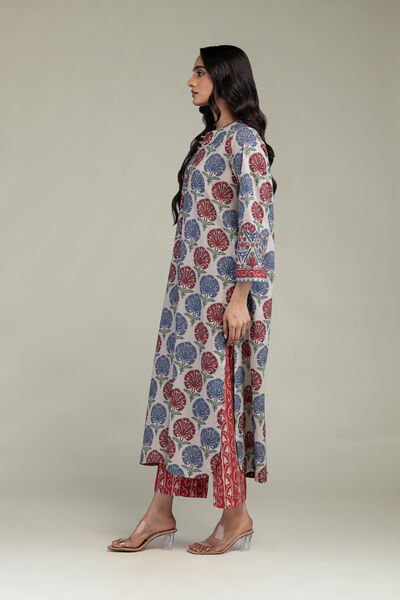 Printed | Cambric | Red Cambric Pants | USD 30.00