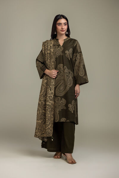 Printed | Light Khaddar | Fabrics 3 Piece | USD 45.00
