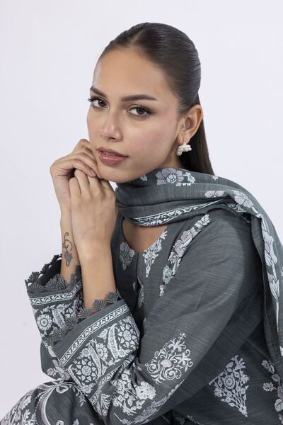 Printed |Light Khaddar | Fabrics 3 Piece | USD 17.50