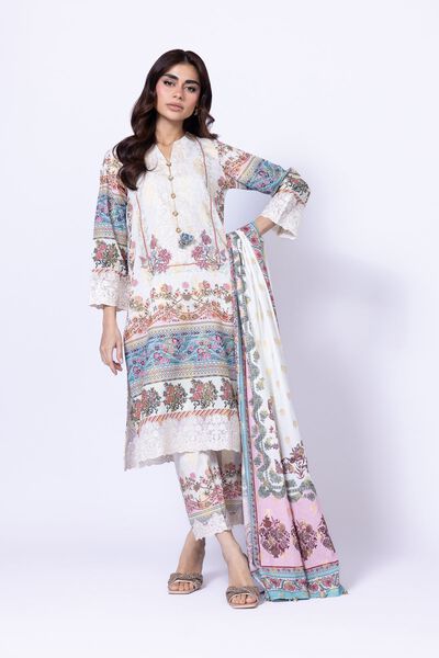 Embroidered | Cotton Polyester Broshia Jacquard | Pants | USD 9.00