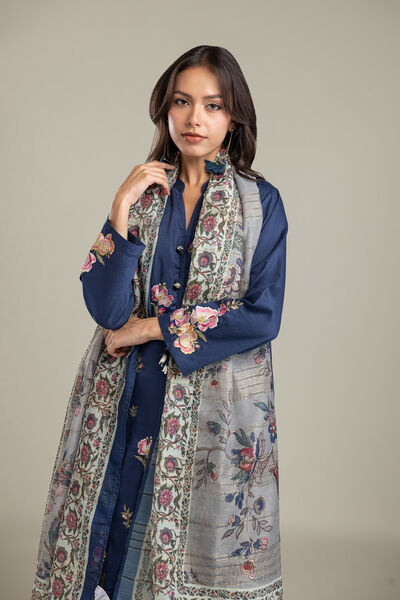 Embroidered | Polyester Silk | Dupatta | USD 30.00