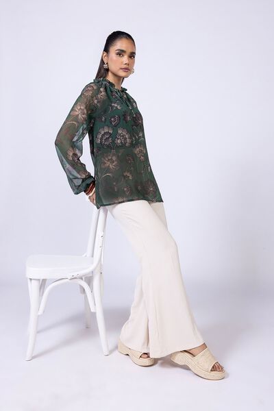 Dyed | Heavy Georgette | Trousers | USD 6.00