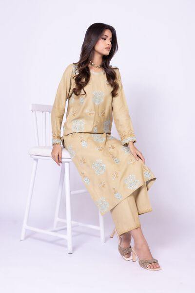 Embroidered | Raw Silk | Kurta | USD 18.00