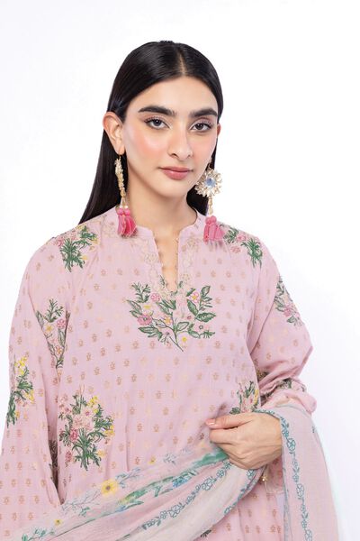 Embroidered | Jacquard | Fabrics 3 Piece | USD 65.00