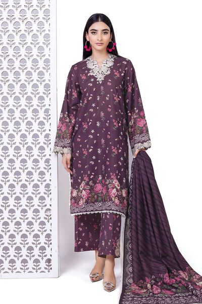 Embroidered | Light Khaddar | Fabrics 3 Piece | USD 12.00