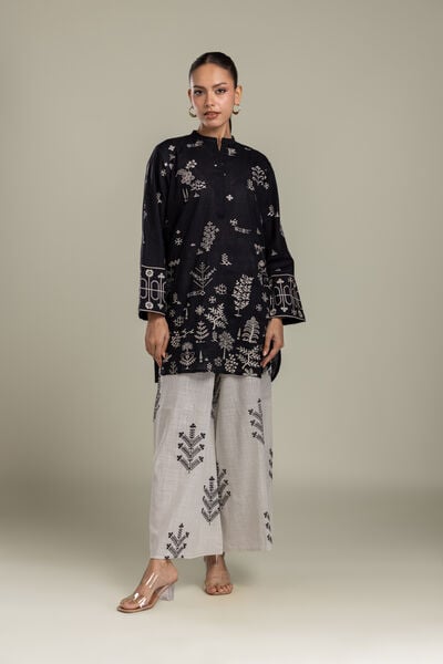 Embroidered | Heavy Textured Cotton | Fabrics 2 Piece | Top and Bottom | USD 45.00