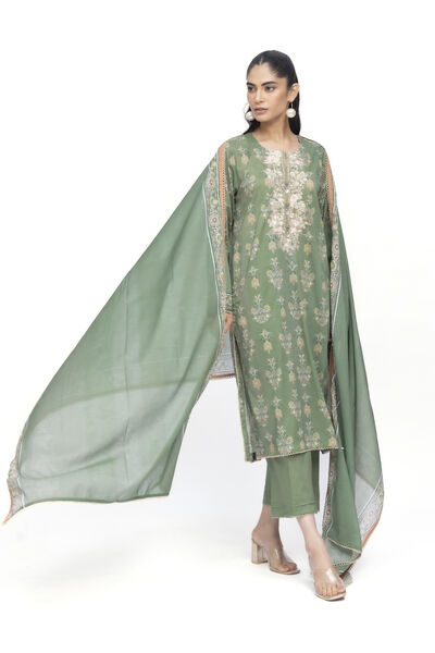Embroidered | Lawn | Fabrics 3 Piece | USD 40.00