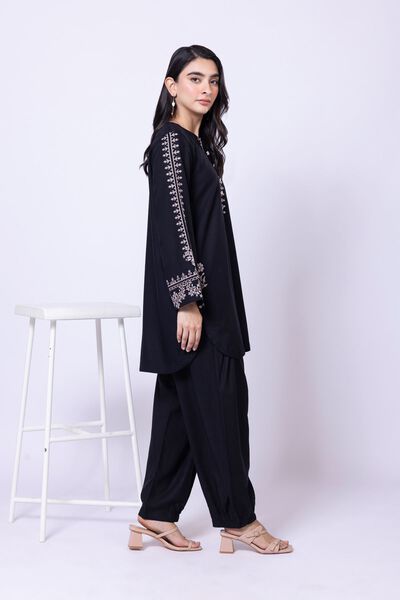 Dyed | Dull Raw Silk | Pants | USD 15.00